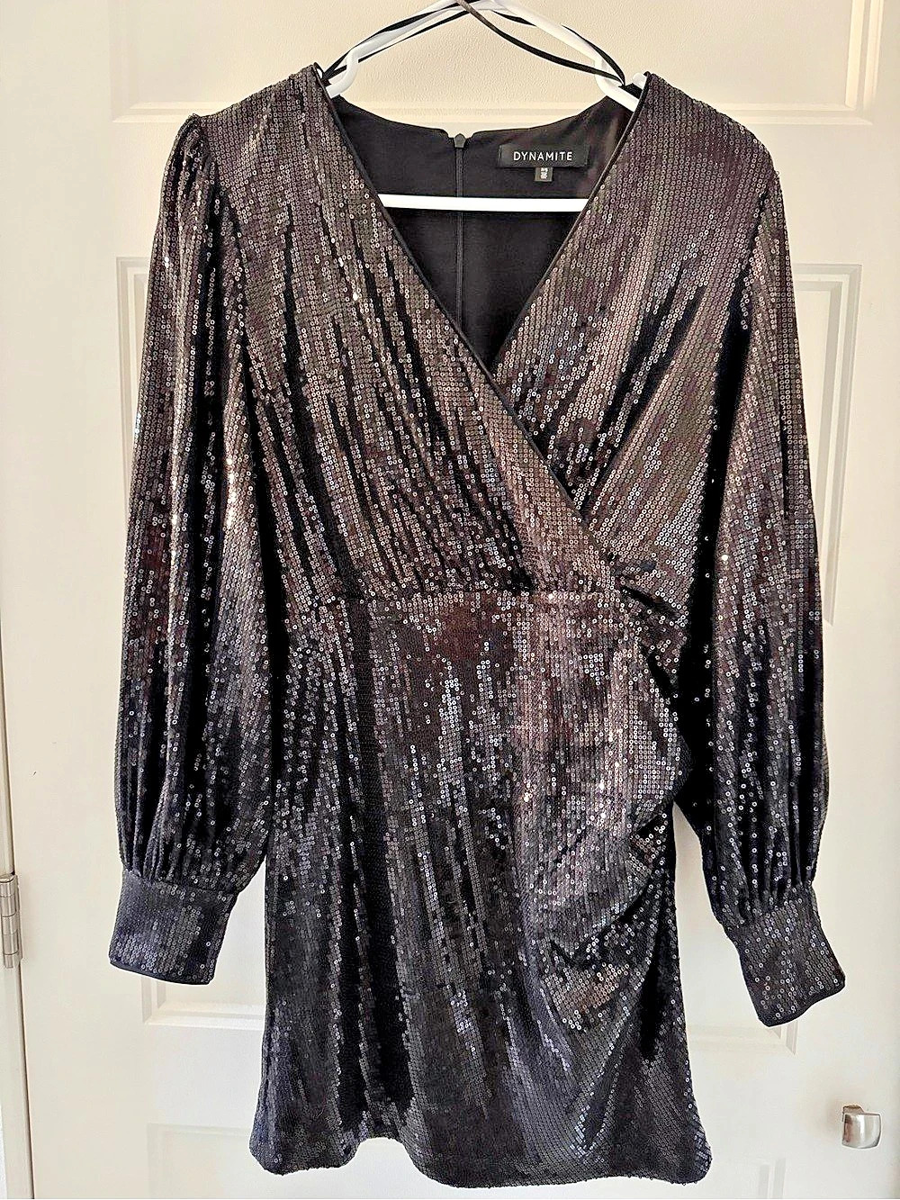 Black Sequins Dress Size Small
